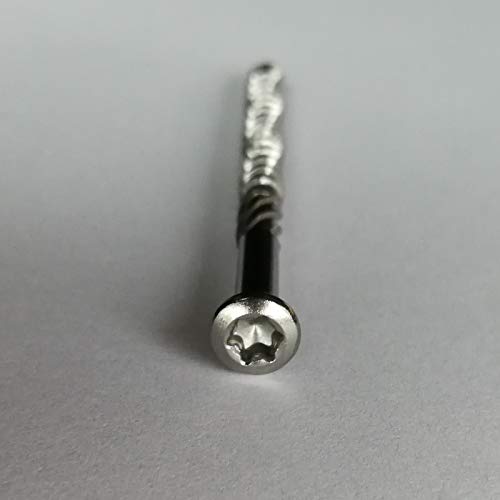 5 x 70 mm Edelstahl C1 Terrassenschrauben gehärtet Torx TX 25, Cutspitze 200-1000 Stück wählbar (500) von mgn-store