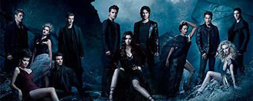 mgrlhm 5D Diamond Painting Die Vampire Diaries Diamond Stickerei Poster Full Diamond Cross Stitch Kit Mosaik Home Wanddekoration Kunst Geschenk ohne Rahmen 40x50cm von mgrlhm