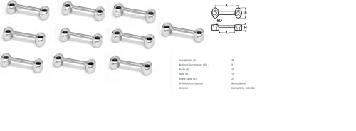 10 Stück Gurtbandbügel Edelstahl A2Bügel Riemenbügel von mgverkauf