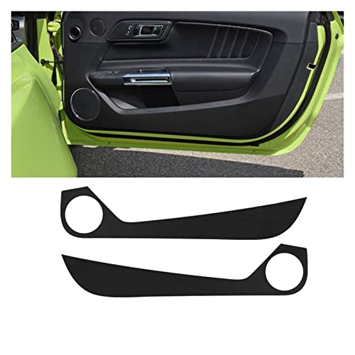 Interieur Zubehör Für Ford Für Mustang 2015 2016 2017 2018 2019 2020 2021 2022 Anti-Kick-Aufkleber Leder Carbon Autotürschutz Zubehör LuftauslassDekoration Streifen (Farbe : Leather Texture) von mhbh