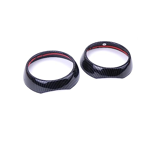 Interieur Zubehör Für Mini Für Cooper One S Für JCW F55 F56 F57 Auto Air Vent Ring Outlet Abdeckung Fall Carbon Faser Shell Gehäuse Aufkleber Dekor LuftauslassDekoration Streifen (Größe : Vent Outer von mhbh