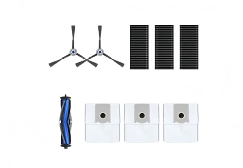 4-in-1-Set Kompatibel Mit Ecovacs X8 Pro Omni Roboterstaubsauger: Hauptbürste + Seitenbürste + Filter + Staubbeutel For Effiziente Reinigung Und Wartung von mhddhd