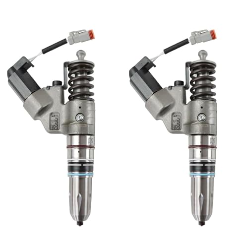 Common Rail Fuel Injector 2-Pack (3411753),Compatible with Cummins M11 ISM QSM11 Engines Direct Replacement for 3411753RX 3411753PX von mhddhd
