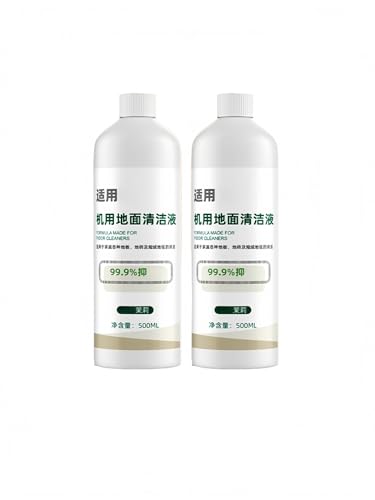 Reinigungsflüssigkeit (500 Ml * 2 Flaschen), Kompatibel Mit Midea-Bodenschrubbern – Geeignet For Die Modelle X7/X8/X10 Pro/GT1/GX5. Jasminduftende, Schaumarme Formel. von mhddhd