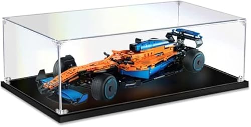 mhyGlayleure Acryl-Vitrine kompatibel mit Lego 42141 Mclaren Formula 1 Racing Car, staubdichte Vitrine für Lego 42141 - ohne Modellbausatz (2MM) von mhyGlayleure