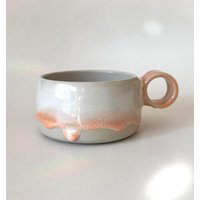 Keramiktasse Mit Henkel, Keramiktasse, Kaffeetasse, Getöpferte Tasse, Henkeltasse von miakkeramik