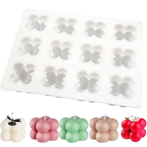 12 In 1 Silikonform Kerze, 3D Bubble Kerzenform, Antihaftend Bubble Kerze, Mini Bubble Kerzenform Silikon, Kerzenformen zum Gießen als Bastel Ornamente, Partybeleuchtung und Heimdekorationen 12 In 1 Silikonform Kerze, 3D Bubble Kerzenform, Antihaftend Bubble Kerze, Mini Bubble Kerzenform Silikon, Kerzenformen zum Gießen als Bastel Ornamente, Partybeleuchtung und Heimdekorationen von miaomiao