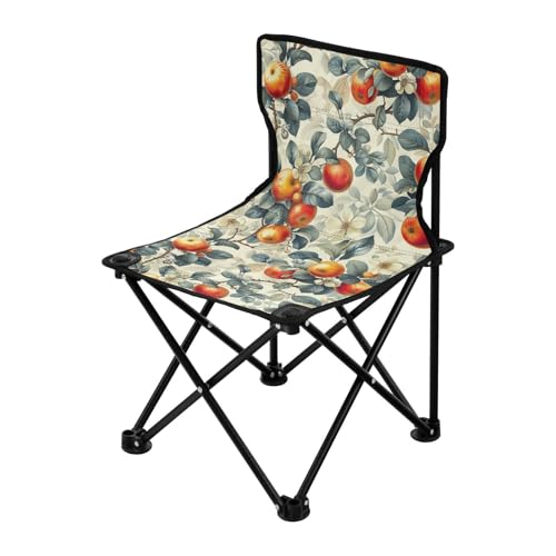 Autumn Fruit Red Steel Blue Folding Camping Chairs for Adults Lightweight Folding Hunting Chair Includes Carry Bag von miaozhen