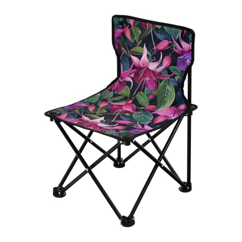 Fuchsia Flowers Kompakter Campingstuhl Ultraleicht Strandstuhl für Erwachsene mit Tragetasche von miaozhen
