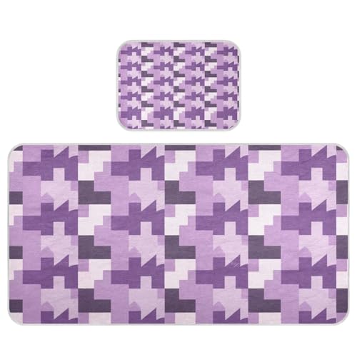 Kühlende Baby-Matratze, 71,1 x 132,1 cm, waschbar, Anime-Hahnentrittmuster, Amethyst, für Kinder für Babys und Kleinkinder Kühlende Baby-Matratze, 71,1 x 132,1 cm, waschbar, Anime-Hahnentrittmuster, Amethyst, für Kinder für Babys und Kleinkinder von miaozhen