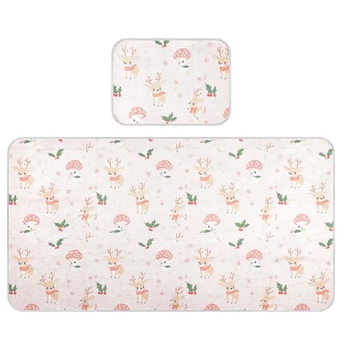 Kühlende Baby-Matratze, 71,1 x 132,1 cm, waschbar, Cartoon, niedlich, braun, Weihnachts-Hirsch-Pilz-Pads für Kinder für Babys und Kleinkinder Kühlende Baby-Matratze, 71,1 x 132,1 cm, waschbar, Cartoon, niedlich, braun, Weihnachts-Hirsch-Pilz-Pads für Kinder für Babys und Kleinkinder von miaozhen