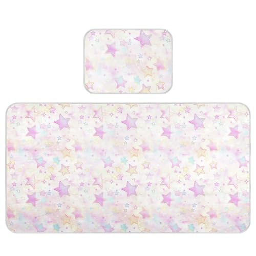 Kühlende Baby-Matratze, wasserdicht, 71,1 x 132,1 cm, atmungsaktiv, süße Sterne, Rouge, Trainingsunterlagen für Babys und Kleinkinder Kühlende Baby-Matratze, wasserdicht, 71,1 x 132,1 cm, atmungsaktiv, süße Sterne, Rouge, Trainingsunterlagen für Babys und Kleinkinder von miaozhen