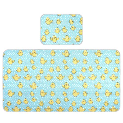 Kühlende Baby-Matratze, wasserdicht, 71,1 x 132,1 cm, atmungsaktiv, weiße Punkte, Cartoon, gelbe Küken, Matratzenauflage für Babys und Kleinkinder Kühlende Baby-Matratze, wasserdicht, 71,1 x 132,1 cm, atmungsaktiv, weiße Punkte, Cartoon, gelbe Küken, Matratzenauflage für Babys und Kleinkinder von miaozhen