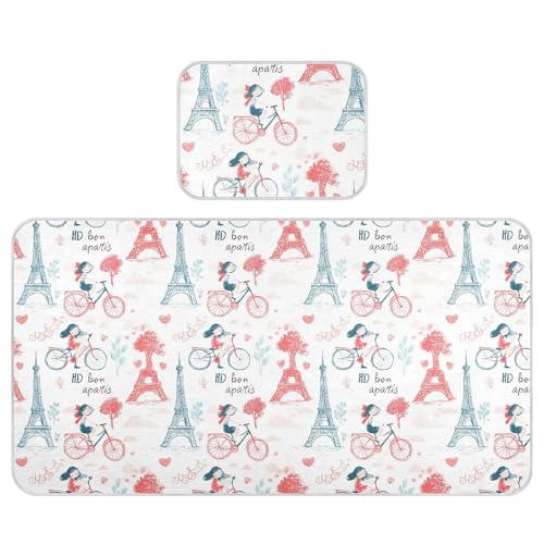 Kühlende Baby-Matratze, wasserdicht, 71,1 x 132,1 cm, ultraweich, Paris Cycle, einfache Kritzel-Matratzenauflagen für Babys und Kleinkinder Kühlende Baby-Matratze, wasserdicht, 71,1 x 132,1 cm, ultraweich, Paris Cycle, einfache Kritzel-Matratzenauflagen für Babys und Kleinkinder von miaozhen
