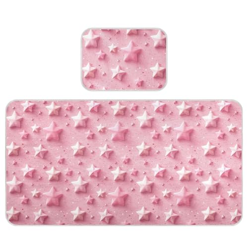 Kühlende Babybett-Matratze, wasserdicht, 71,1 x 132,1 cm, atmungsaktive Textur, 3D-Sterne, staubige Pfirsich-Pads für Bett, waschbar für Babys und Kleinkinder Kühlende Babybett-Matratze, wasserdicht, 71,1 x 132,1 cm, atmungsaktive Textur, 3D-Sterne, staubige Pfirsich-Pads für Bett, waschbar für Babys und Kleinkinder von miaozhen