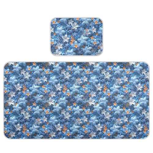 Kühlende Babymatratze, 71,1 x 132,1 cm, atmungsaktiv, Sternblume, Saphirblau, moderne Deko-Pads für Bett für Babys und Kleinkinder Kühlende Babymatratze, 71,1 x 132,1 cm, atmungsaktiv, Sternblume, Saphirblau, moderne Deko-Pads für Bett für Babys und Kleinkinder von miaozhen