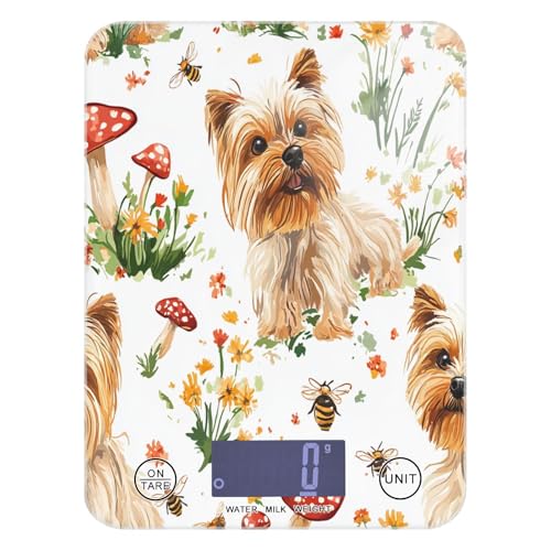 Wasserdichte Lebensmittelwaage für Reisen, 5 kg/5 g, Sweet Yorkshire Terrier, realistischer Stil, digitale Waage mit 4 Einheiten für Mahlzeiten, Gewürze, Mahlzeitenvorbereitung, Batterien nicht im Wasserdichte Lebensmittelwaage für Reisen, 5 kg/5 g, Sweet Yorkshire Terrier, realistischer Stil, digitale Waage mit 4 Einheiten für Mahlzeiten, Gewürze, Mahlzeitenvorbereitung, Batterien nicht im von miaozhen