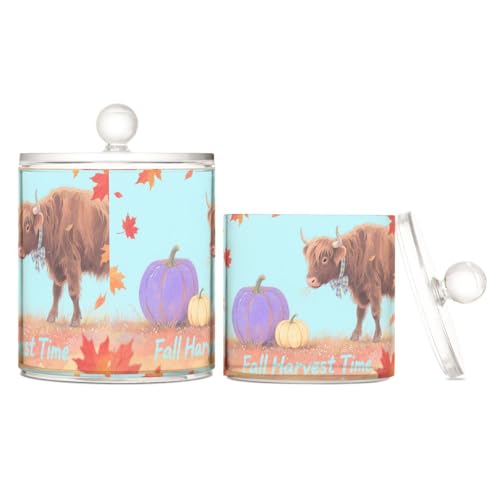 miaozhen Aufbewahrungsbehälter aus transparentem Kunststoff mit Deckel, für Speisekammer, Wattepads, Wattepads, Zahnseide-Picker, Büroklammern, 2 Stück miaozhen Aufbewahrungsbehälter aus transparentem Kunststoff mit Deckel, für Speisekammer, Wattepads, Wattepads, Zahnseide-Picker, Büroklammern, 2 Stück von miaozhen