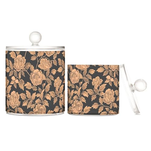 miaozhen Aufbewahrungsboxen aus Kunststoff mit Deckel, dekorative kleine Aufbewahrungsbehälter für Wattestäbchen, Wattepads, Zahnseide-Picker, Büroklammern, 2 Stück miaozhen Aufbewahrungsboxen aus Kunststoff mit Deckel, dekorative kleine Aufbewahrungsbehälter für Wattestäbchen, Wattepads, Zahnseide-Picker, Büroklammern, 2 Stück von miaozhen