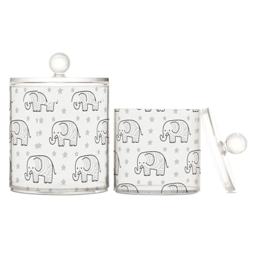 miaozhen Aufbewahrungsboxen aus Kunststoff mit niedlichem Tiermotiv, mit Deckel, dekorative kleine Aufbewahrungsbehälter für Wattestäbchen, Wattepads, Zahnseide-Picker, Büroklammern, 2 Stück miaozhen Aufbewahrungsboxen aus Kunststoff mit niedlichem Tiermotiv, mit Deckel, dekorative kleine Aufbewahrungsbehälter für Wattestäbchen, Wattepads, Zahnseide-Picker, Büroklammern, 2 Stück von miaozhen