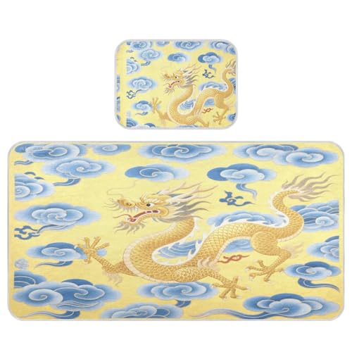 miaozhen Kühlende Baby-Matratzenauflagen, 71,1 x 132,1 cm, atmungsaktiv, chinesischer Drache, Tierwolke für Bett für Babys und Kleinkinder miaozhen Kühlende Baby-Matratzenauflagen, 71,1 x 132,1 cm, atmungsaktiv, chinesischer Drache, Tierwolke für Bett für Babys und Kleinkinder von miaozhen