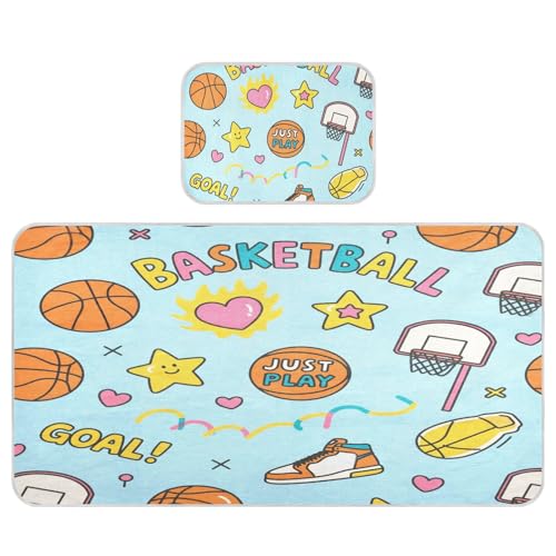 miaozhen Kühlender Baby-Matratzenbezug, 71,1 x 132,1 cm, waschbar, Basketballschuhe, blaues Muster, für Babys und Kleinkinder miaozhen Kühlender Baby-Matratzenbezug, 71,1 x 132,1 cm, waschbar, Basketballschuhe, blaues Muster, für Babys und Kleinkinder von miaozhen