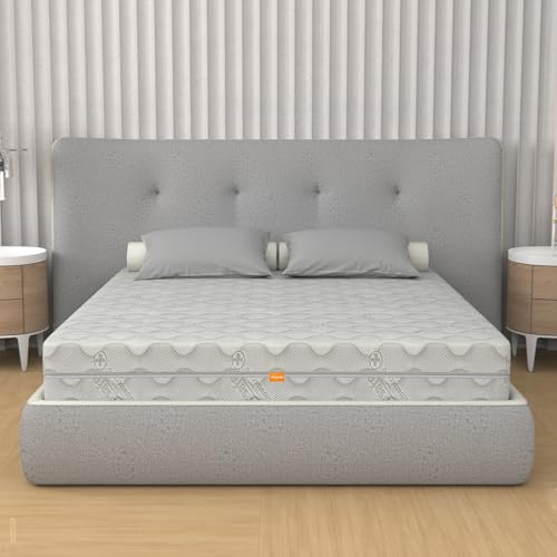 Sensation Matratze mit abnehmbarem Bezug aus Memory-Schaum und Taschenfedern, französisches Bett, 120 x 190 cm, Höhe 25 cm, orthopädisch, mittlere bis hohe Härte, Bezug Silver - Box System, 100 % Made von miasuite i sogni italiani