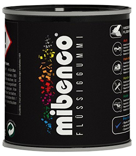 mibenco 72823003 rubinrot matt Flüssiggummi Pur, 175 g, Schutz und Isolation zum Tauchen und Pinseln, 1 Dose von mibenco
