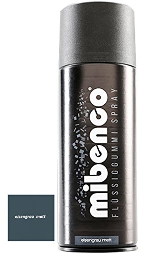 mibenco Flüssiggummi Spray eisengrau matt - 400 ml von mibenco