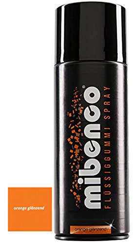 mibenco Flüssiggummi Spray orange glänzend - 400 ml von mibenco
