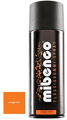 mibenco Flüssiggummi Spray orange matt - 400 ml von mibenco