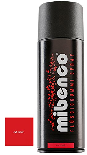 mibenco Flüssiggummi Spray rot matt - 400 ml von mibenco