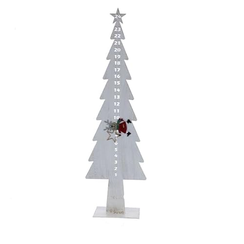 mica Living Adventscountdown Baum - ca. 15 x 8,5 x 50 cm Weihnachtsdeko, Winter Dekoration von mica Living