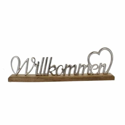 mica Living Standdeko - Schriftzug - Willkommen - ca. 47,5 x 5 x 15 cm von mica Living