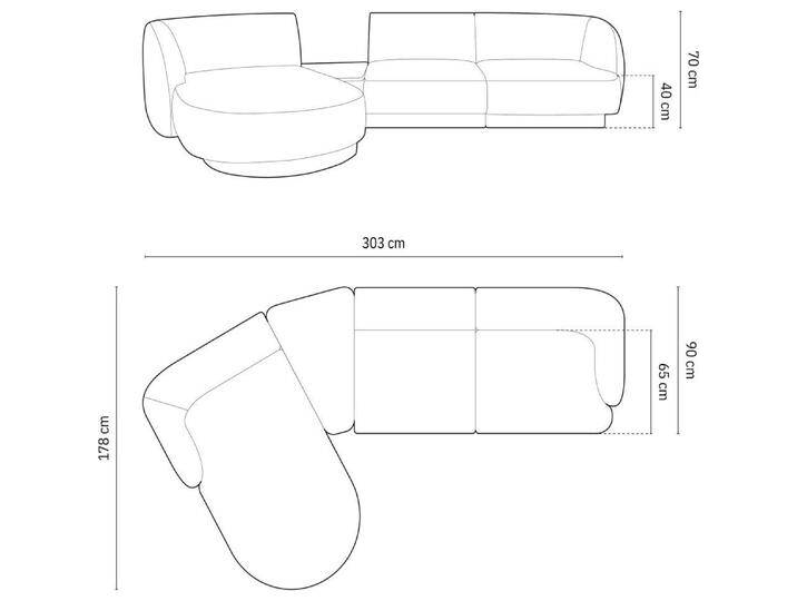 Micadoni, Sofa, Miley (3-Sitzer) von micadoni