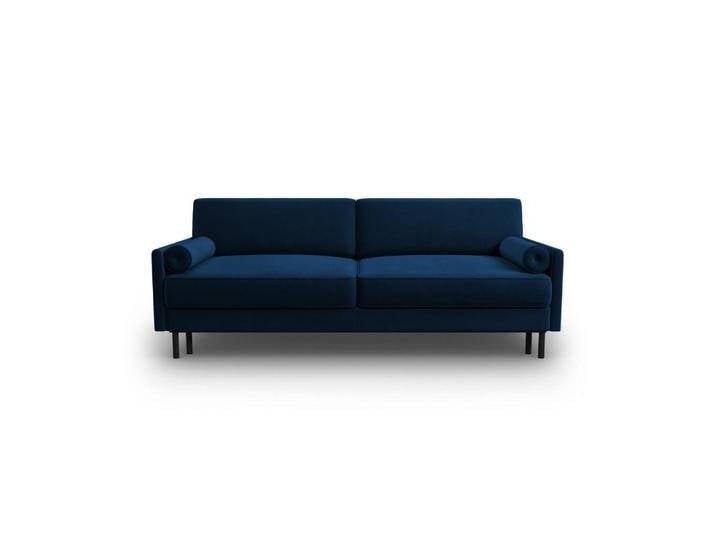 Micadoni AUSKLAPPBARES-SOFA, Blau, 3-Sitzer, 97x87x212 cm, Hergestellt in Europa, OEKO-TEX®, Wohnzimmer, Sofas & Couches, Schlafsofas von micadoni
