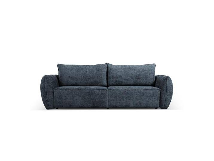 Micadoni AUSKLAPPBARES-SOFA, Blau, 3-Sitzer, 97x91x244 cm, Hergestellt in Europa, OEKO-TEX®, Wohnzimmer, Sofas & Couches, Schlafsofas von micadoni