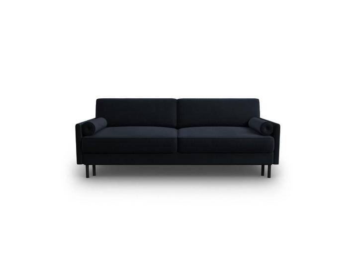 Micadoni AUSKLAPPBARES-SOFA, Dunkelblau, 3-Sitzer, 97x87x212 cm, Hergestellt in Europa, OEKO-TEX®, Wohnzimmer, Sofas & Couches, Schlafsofas von micadoni