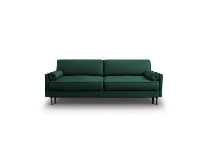 Micadoni AUSKLAPPBARES-SOFA, Grün, 3-Sitzer, 97x87x212 cm, Hergestellt in Europa, Wohnzimmer, Sofas & Couches, Schlafsofas von micadoni