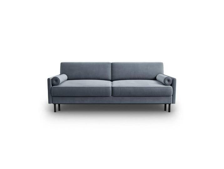 Micadoni AUSKLAPPBARES-SOFA, Hellblau, 3-Sitzer, 97x87x212 cm, Hergestellt in Europa, OEKO-TEX®, Wohnzimmer, Sofas & Couches, Schlafsofas von micadoni