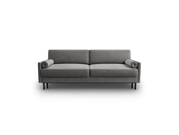 Micadoni AUSKLAPPBARES-SOFA, Hellgrau, 3-Sitzer, 97x87x212 cm, Hergestellt in Europa, OEKO-TEX®, Wohnzimmer, Sofas & Couches, Schlafsofas von micadoni