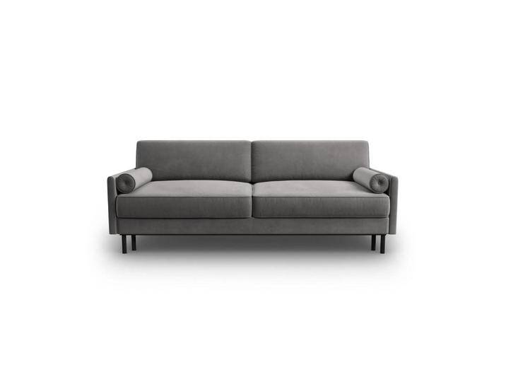 Micadoni AUSKLAPPBARES-SOFA, Hellgrau, 3-Sitzer, 97x87x212 cm, Hergestellt in Europa, OEKO-TEX®, Wohnzimmer, Sofas & Couches, Schlafsofas von micadoni