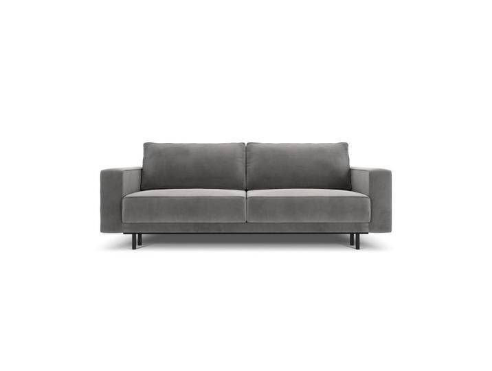 Micadoni AUSKLAPPBARES-SOFA, Hellgrau, 3-Sitzer, 97x93x236 cm, Hergestellt in Europa, OEKO-TEX®, Wohnzimmer, Sofas & Couches, Schlafsofas von micadoni