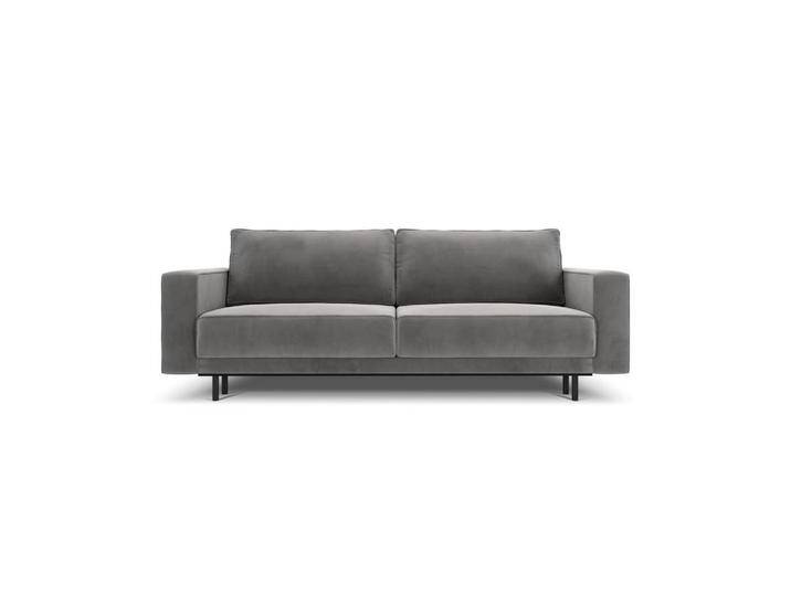 Micadoni AUSKLAPPBARES-SOFA, Hellgrau, 3-Sitzer, 97x93x236 cm, Hergestellt in Europa, OEKO-TEX®, Wohnzimmer, Sofas & Couches, Schlafsofas von micadoni