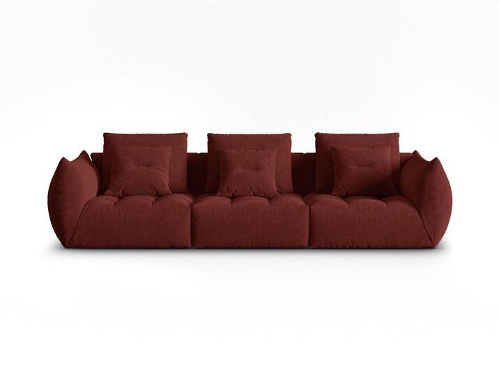 Micadoni Bank Bloom 4-Sitzer Rot Polyester 332x95x106 cm NADUVI von micadoni