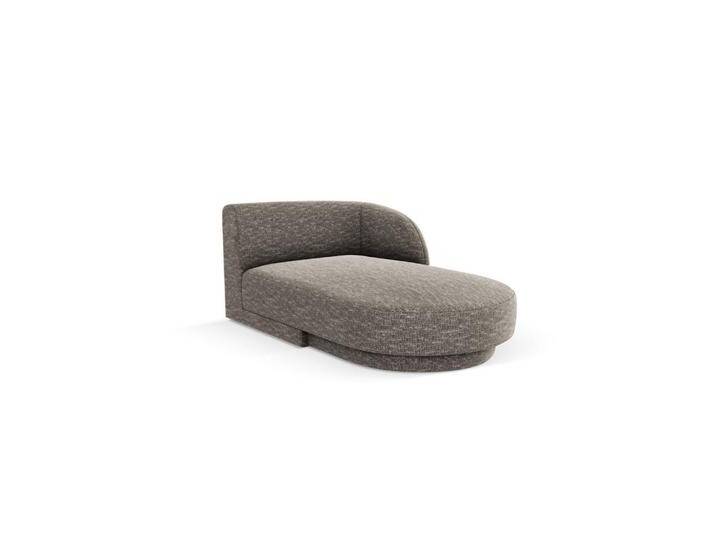 Micadoni CHAISELONGUE, Grau, 90x70x156 cm, Hergestellt in Europa, OEKO-TEX®, Wohnzimmer, Sessel, Relaxliegen von micadoni