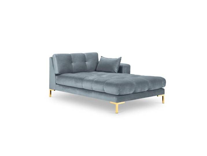 Micadoni CHAISELONGUE, Hellblau, 102x75x185 cm, Hergestellt in Europa, OEKO-TEX®, Wohnzimmer, Sessel, Relaxliegen von micadoni