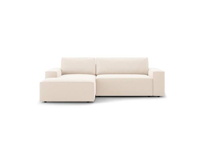 Micadoni ECKSOFA, Creme, 3-Sitzer, L-Form, 246x151 cm, Hergestellt in Europa, OEKO-TEX®, Wohnzimmer, Sofas & Couches, Wohnlandschaften, Ecksofas von micadoni