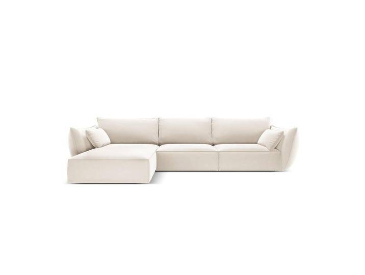 Micadoni ECKSOFA, Creme, 4-Sitzer, L-Form, 308x171 cm, Hergestellt in Europa, OEKO-TEX®, Wohnzimmer, Sofas & Couches, Wohnlandschaften, Ecksofas von micadoni