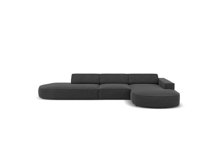 Micadoni ECKSOFA, Grau, 4-Sitzer, L-Form, 342x166 cm, Hergestellt in Europa, OEKO-TEX®, Wohnzimmer, Sofas & Couches, Wohnlandschaften, Ecksofas von micadoni